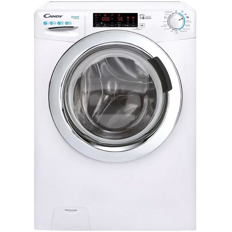 Refurbished Candy Smart CSS69TWMCE/1-80 Freestanding 9KG 1600 Spin Washing Machine White