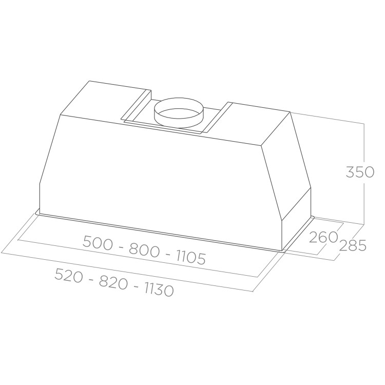 Refurbished Elica Pro CT-35-90 90cm Canopy Cooker Hood Stainless Steel
