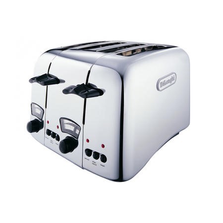 De Longhi Argento 4-Slice Toaster Polished Steel