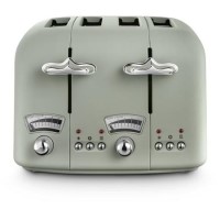 Delonghi CT04.GR Argento Flora Four Slice Toaster - Green