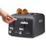 Delonghi CT04.GY Argento Silva 4 Slice Toaster - Grey