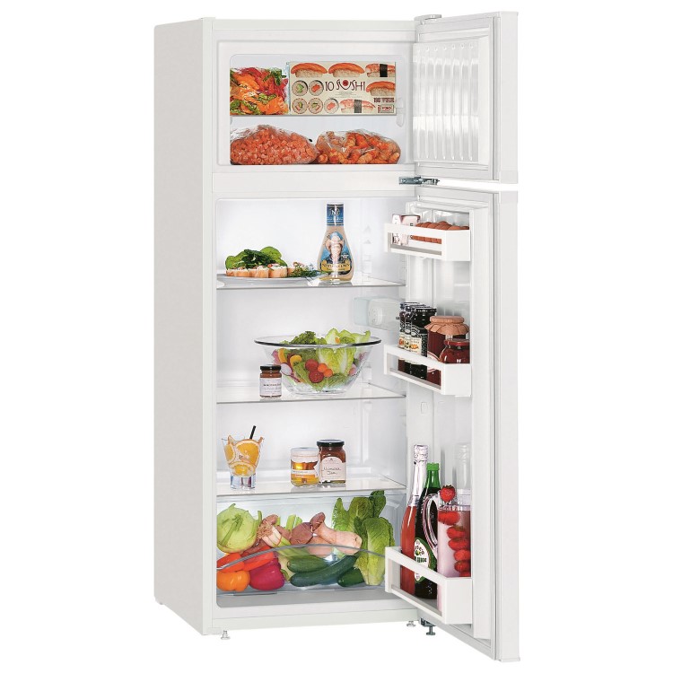 Liebherr 233 Litre 80/20 Freestanding Fridge Freezer With VarioSpace - White