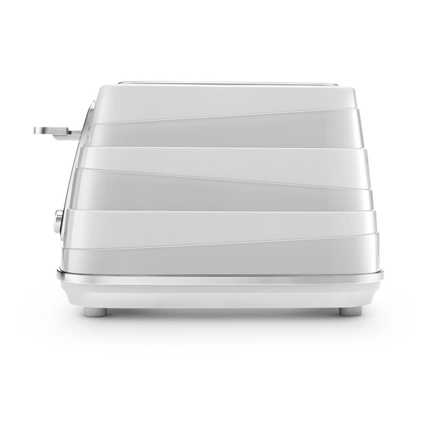 Delonghi CTA4003.W Avvolta Four Slice Toaster White Appliances Direct