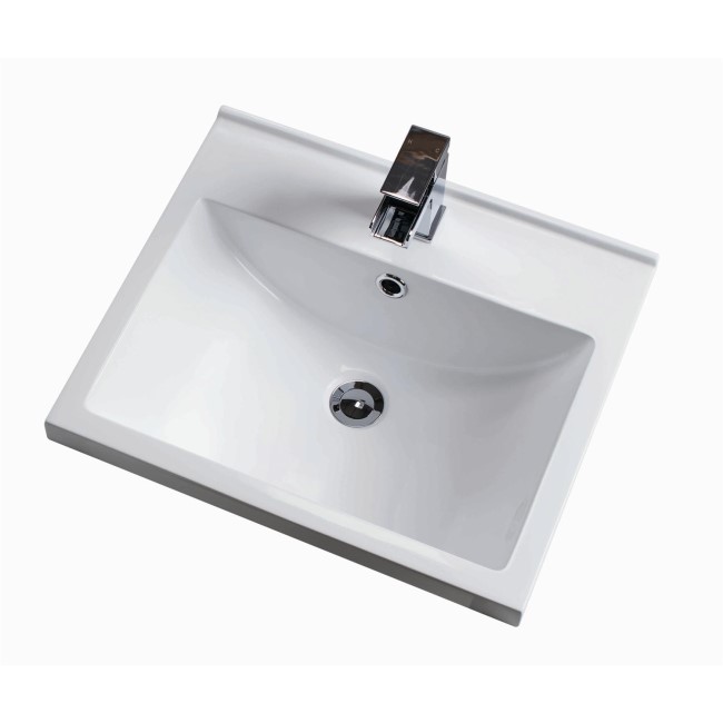 Moderno Polymarble Mid Edge Vanity Sink - 500mm Wide