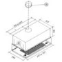 CDA CTE6SS 60cm Telescopic Cooker Hood in Stainless Steel