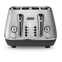 Delonghi CTI4003.M Distinta X 4 Slice Toaster - Stainless Steel