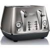 Delonghi CTI4003.S Distinta Four Slice Toaster - Silver