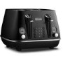 Delonghi CTIN4003.BK Distinta X 4 Slice Toaster - Matte Black