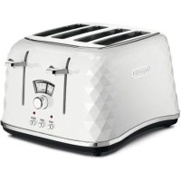 Delonghi CTJ4003.W Brillante Four Slice Toaster - White