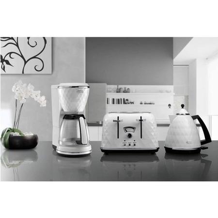 Delonghi CTJ4003.W Brillante Four Slice Toaster - White