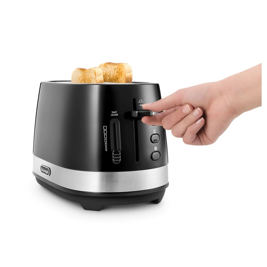 DeLonghi CTLA2003BK Active Line 2 Slice Toaster Black CTLA2003.BK