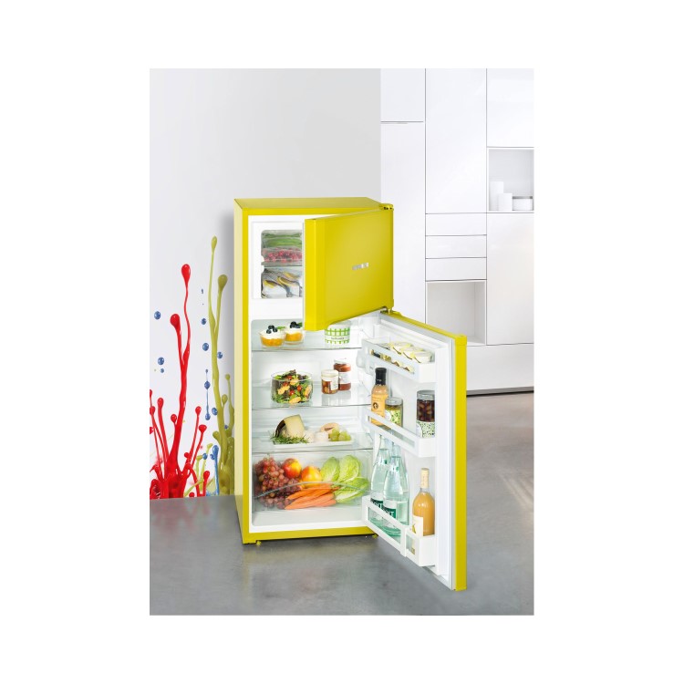 Liebherr CTPag2121 Comfort 124x55cm 197L Top Mount Freestanding Fridge Freezer - Avocado Green