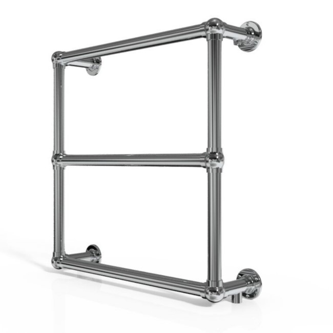 Taylor & Moore Traditional Chrome Heated Towel Rail - H658mm x W658mm