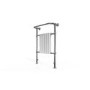 Taylor & Moore White & Chrome Traditional Heated Towel Rail - 963mm x 673mm