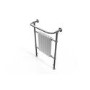 Taylor & Moore White & Chrome Traditional Heated Towel Rail - 963mm x 673mm