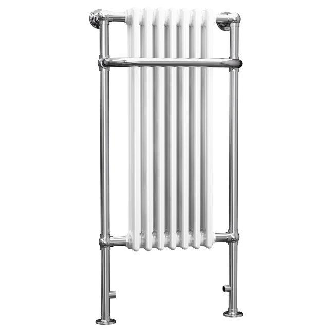 Taylor & Moore White Traditional Heated Towel Rail Radiator - 1130 x 553mm