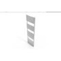 Segrino Vertical Towel Radiator with Flat Profile Heated Rails -1700 x 500mm