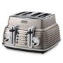 Delonghi De Longhi CTZ4003BG Scultura 4-slice Toaster - Beige