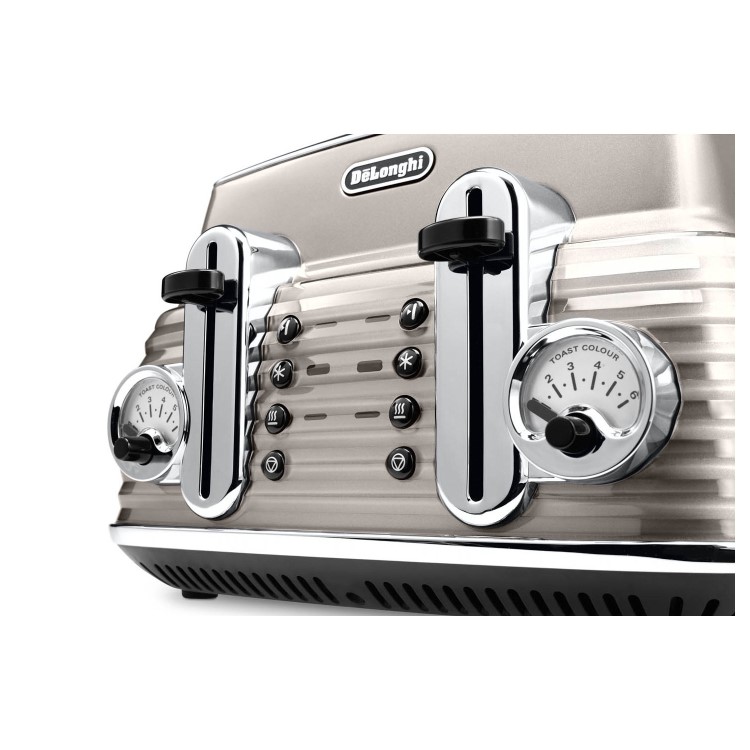 Delonghi De Longhi CTZ4003BG Scultura 4-slice Toaster - Beige