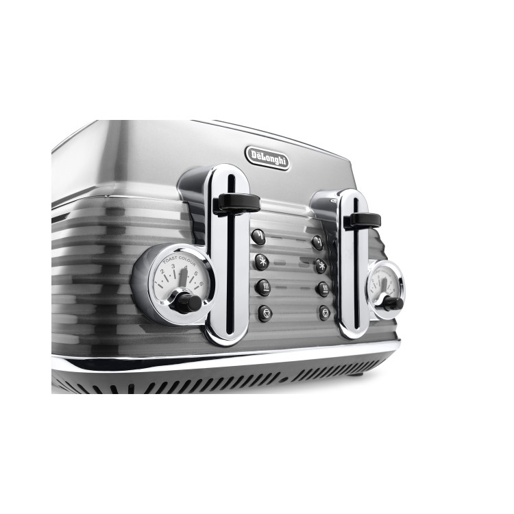 Delonghi De Longhi CTZ4003GY Scultura 4-slice Toaster - Grey