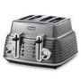 Delonghi De Longhi CTZ4003GY Scultura 4-slice Toaster - Grey
