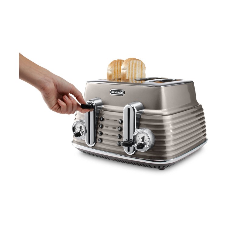 Delonghi De Longhi CTZ4003BG Scultura 4-slice Toaster - Beige