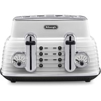 Delonghi CTZ4003W Scultura 4-slice Toaster - White