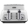 Delonghi CTZ4003W Scultura 4-slice Toaster - White