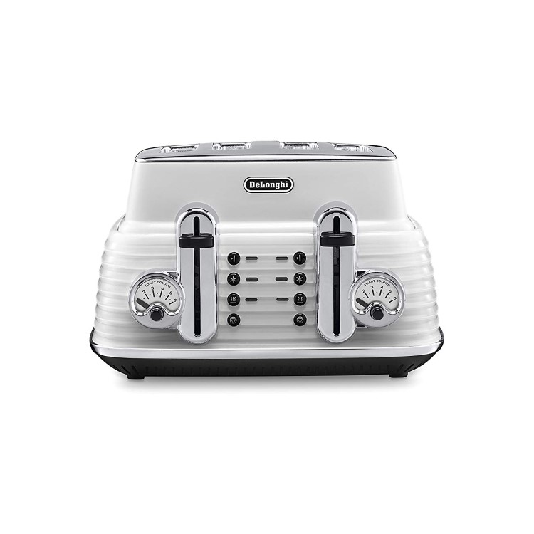 Delonghi CTZ4003W Scultura 4-slice Toaster - White