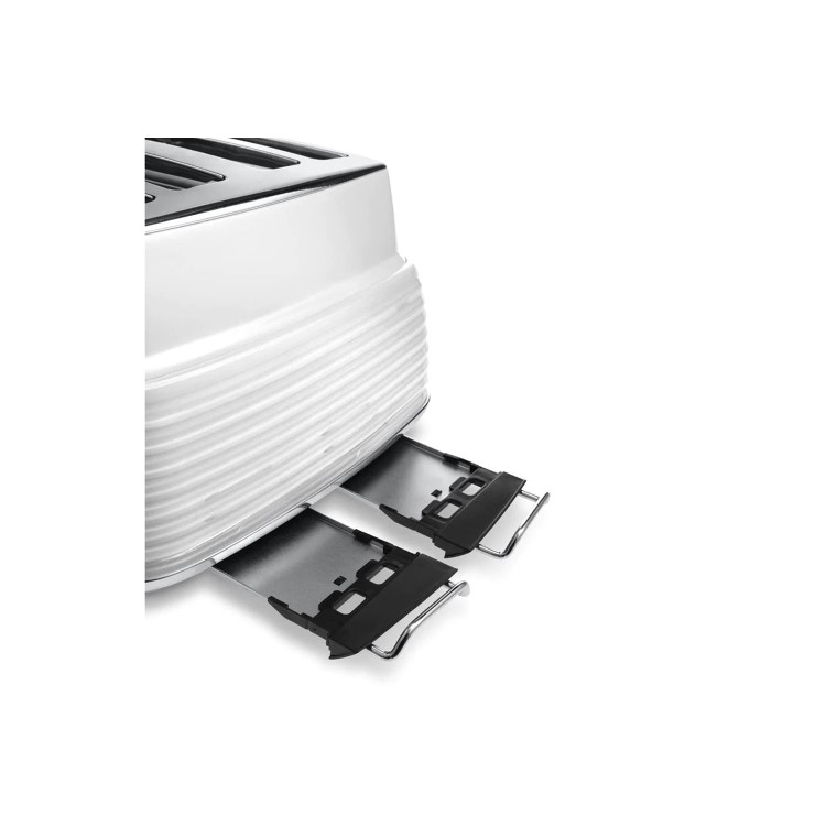 Delonghi CTZ4003W Scultura 4-slice Toaster - White