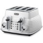 Delonghi CTZ4003W Scultura 4-slice Toaster - White