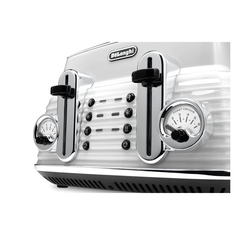 Delonghi CTZ4003W Scultura 4-slice Toaster - White
