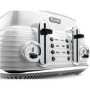 Delonghi CTZ4003W Scultura 4-slice Toaster - White