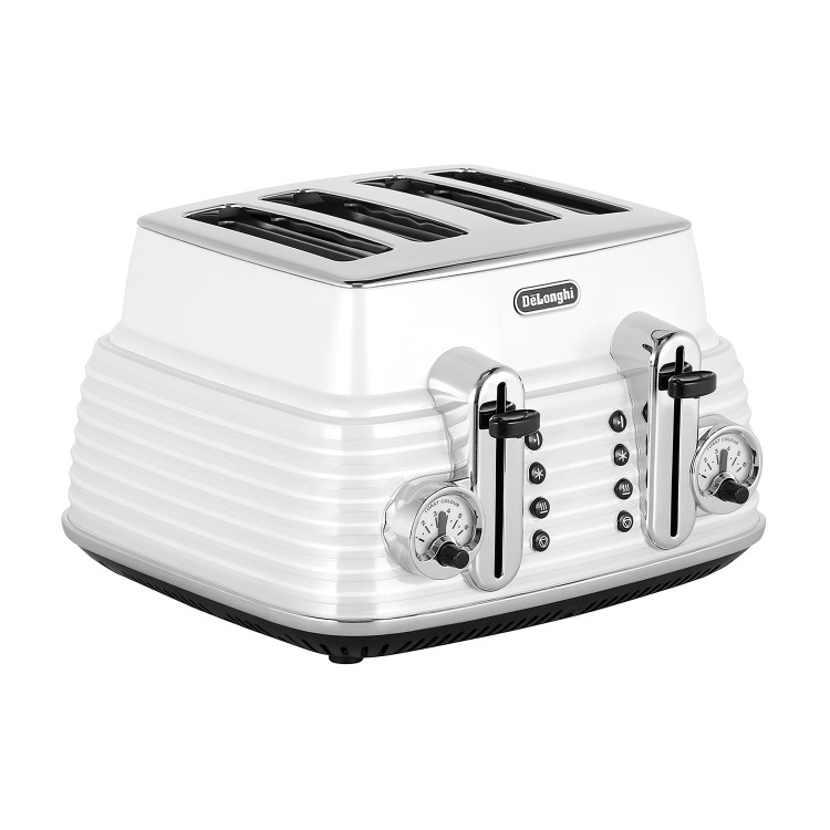 Delonghi CTZ4003W Scultura 4-slice Toaster - White