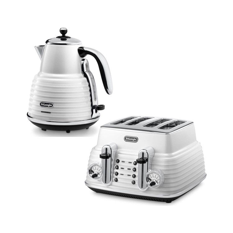 Delonghi CTZ4003W Scultura 4-slice Toaster - White