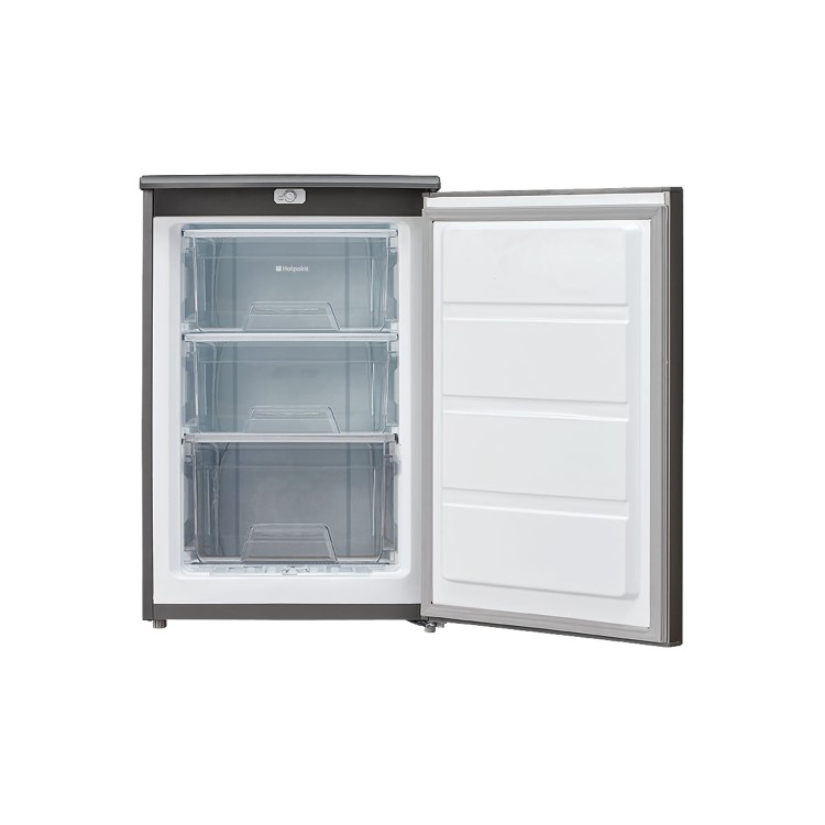 Hotpoint CTZ55G 3-Drawer 84L Freestanding Under Counter Freezer - Graphite