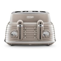 Delonghi Scolpito 4 Slice Toaster - Beige