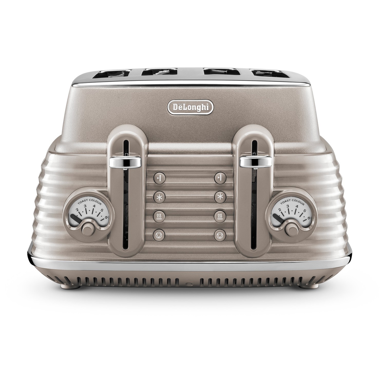 Delonghi Scolpito 4 Slice Toaster -Cream