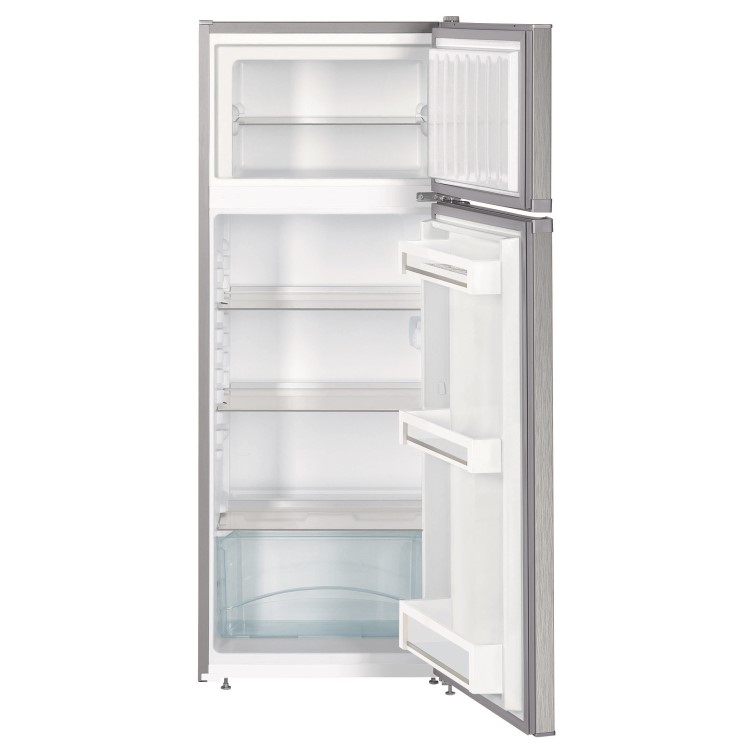 Liebherr 233 Litre 80/20 Freestanding Fridge Freezer With VarioSpace - Stainless steel look