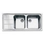 Baumatic CU20LHDIX WSL - Two Bowl Sink and Left Hand Drainer - Box Says QU20LHDIX