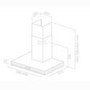 Elica CUBE-90 CUBE90 Cube 90cm Chimney Cooker Hood Stainless Steel