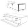 MDA Designs Cubic 1000 black TV Cabinet up to 50 inch
