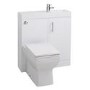 White Free Standing Bathroom Right Hand Vanity Unit & Basin - W800mm
