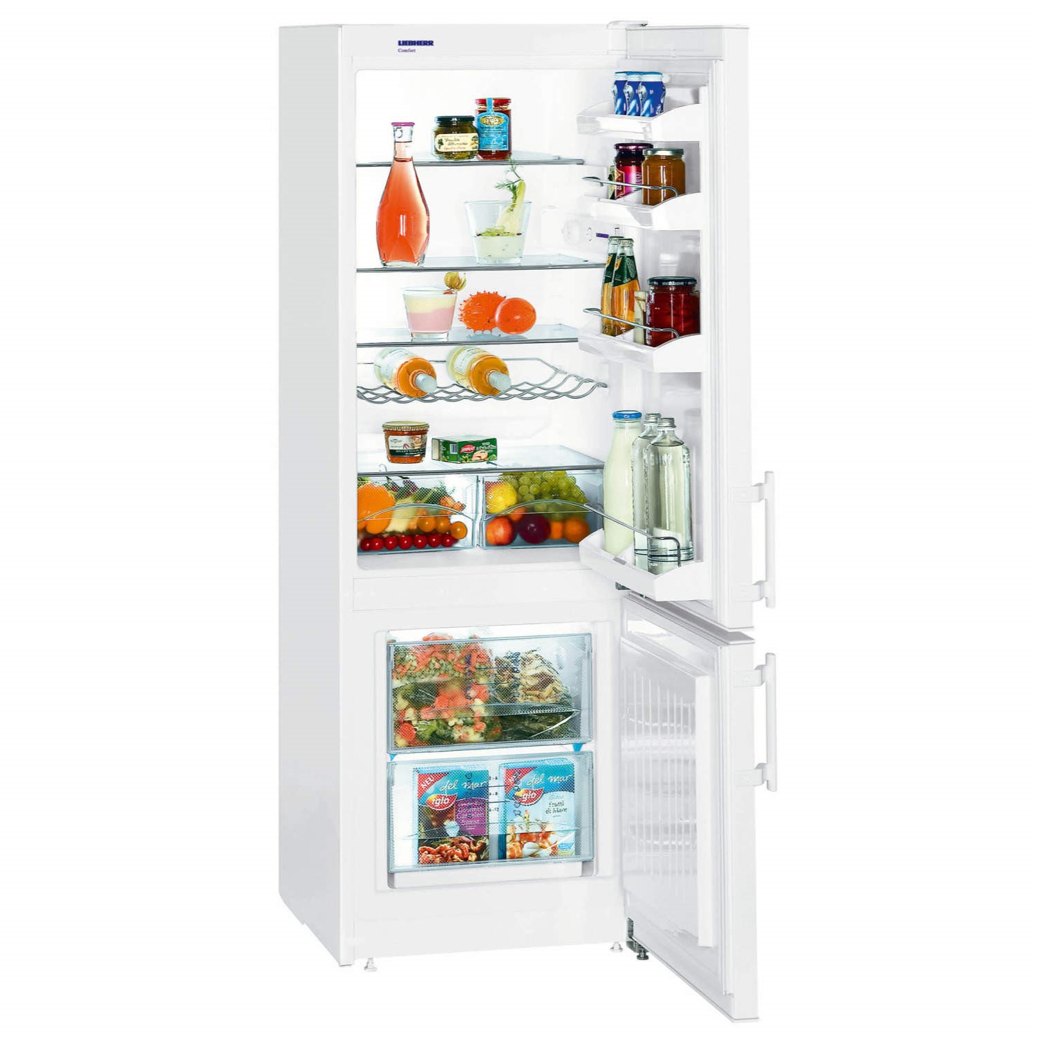Liebherr CUP2721 1.6m Tall Freestanding Fridge Freezer - White ...