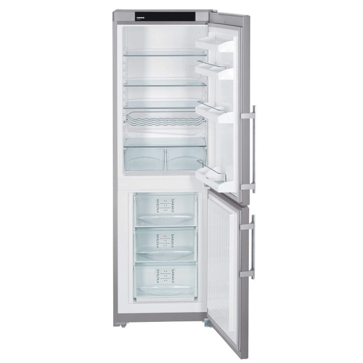 liebherr CUPsl3221 284L 181x60cm Freestanding Fridge Freezer - Silver