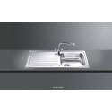 CUR100 Smeg CUR100 Cucina Single Bowl Reversible Drainer Stainless Steel Sink