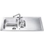 Smeg CUR150 Cucina 1.5 Bowl Reversible Drainer Stainless Steel Sink