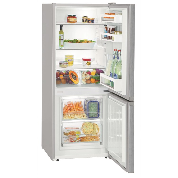 Liebherr 209 Litre 60/40 Split Freestanding Fridge Freezer With VarioSpace - Stainless Steel