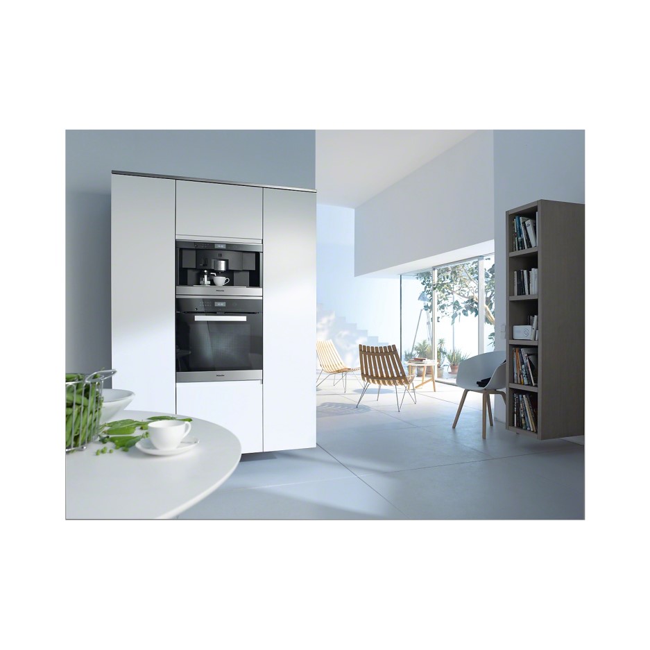 Miele CVA6431clst Nespresso Capsule Builtin Coffee Machine Steel Appliances Direct