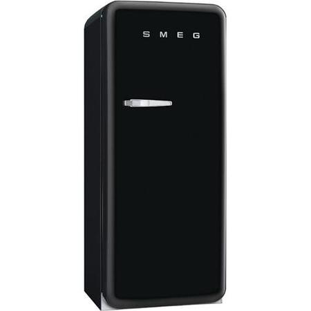 Smeg CVB20LNE 50s Style Left Hand Hinge Freestanding Freezer - Black